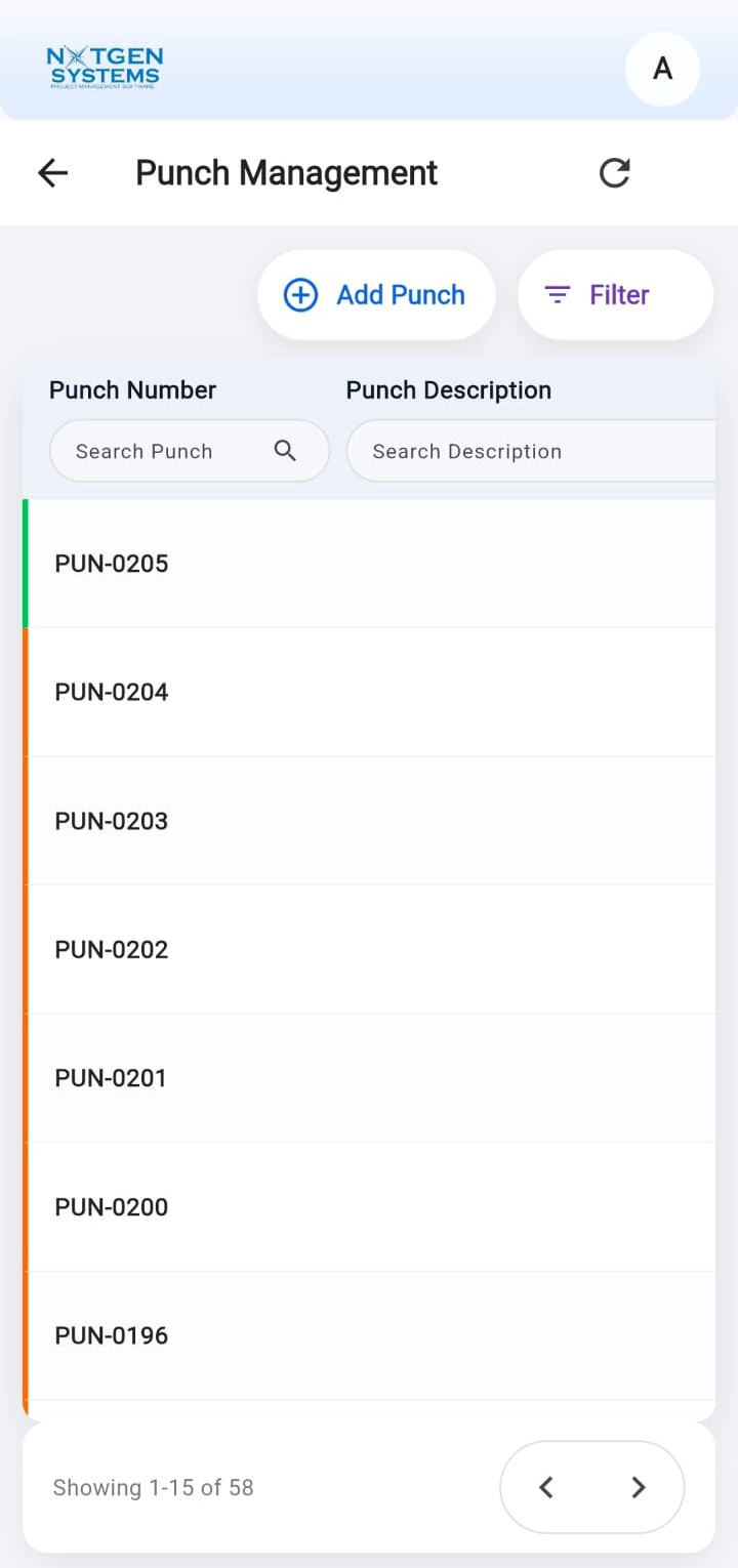 ECPMS Mobile App - Punch List Management